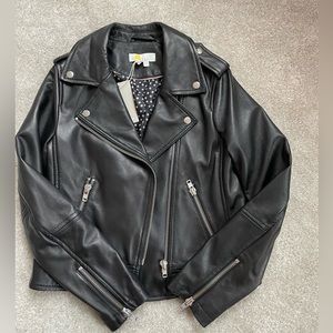 Boden Real Leather Moto Jacket